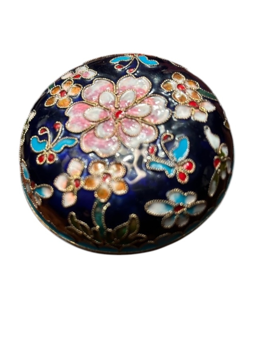 Vintage Cloisonné Trinket Box